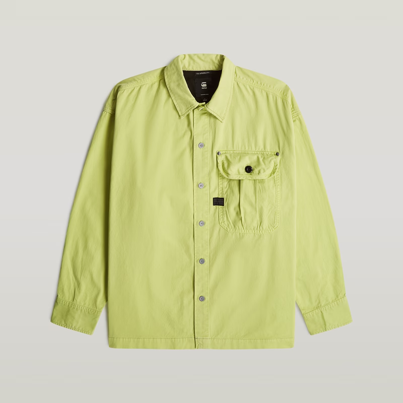 Pleated Boxy Shirt Long Sleeve