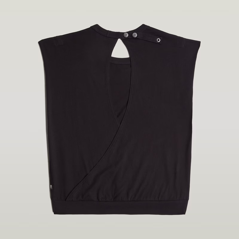 Open Back Loose Sleeveless Top