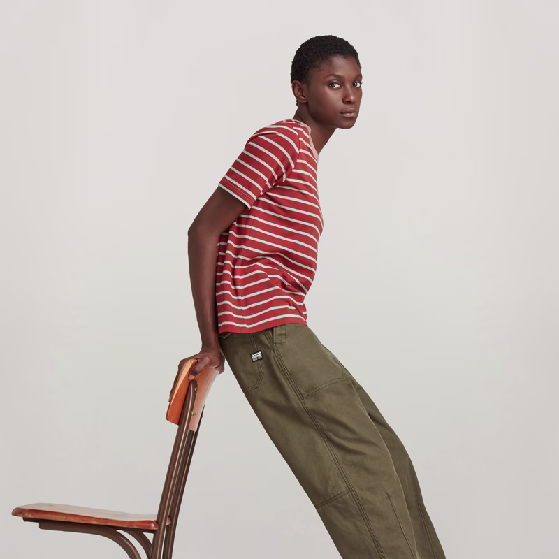 Stripe Small Graphic T-Shirt