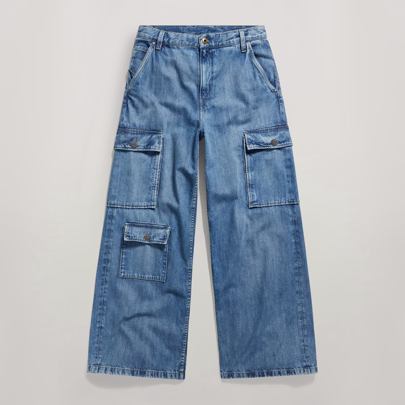 Mega Cargo Pants Denim