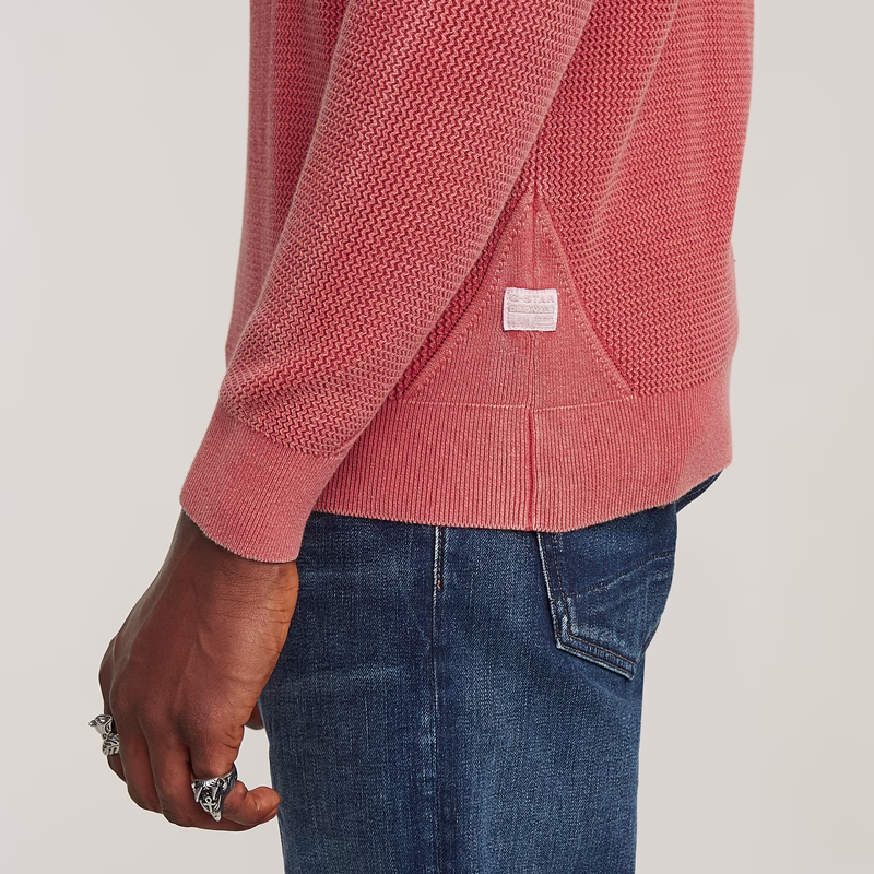 Serrated Knitted Sweater