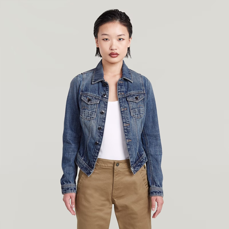 Pitched Hem Slim Jacket