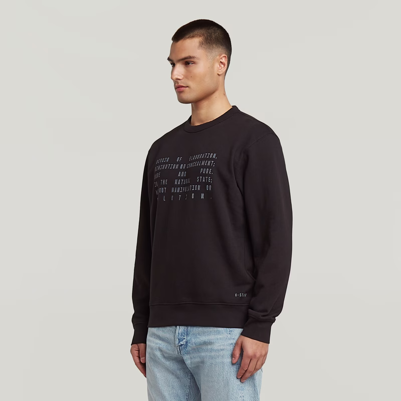 Text Graphic Sweater