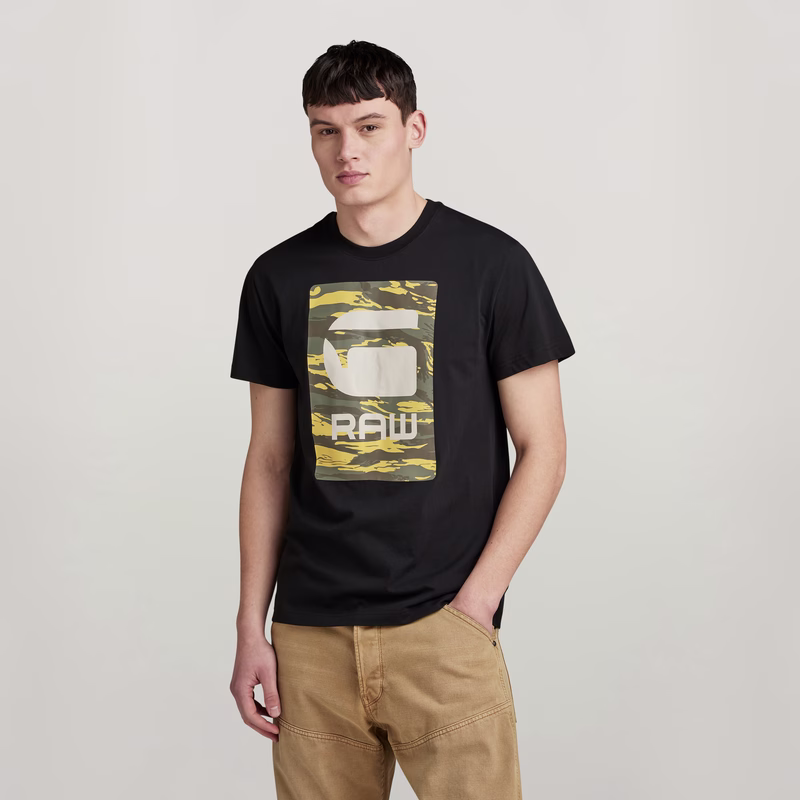 Camo Box Graphic T-Shirt
