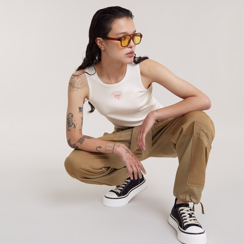 Tone On Tone Cargo Pants