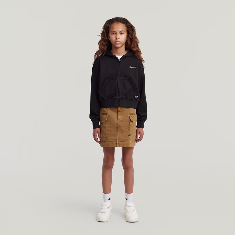 Girls Cargo Mini Skirt