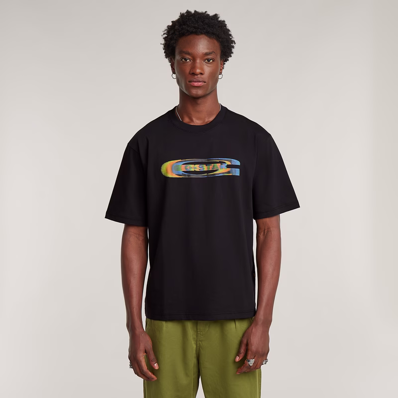 Color Shift Old Skool Logo Boxy T-Shirt