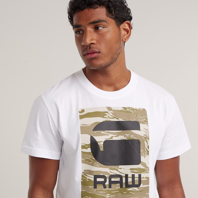 Camo Box Graphic T-Shirt