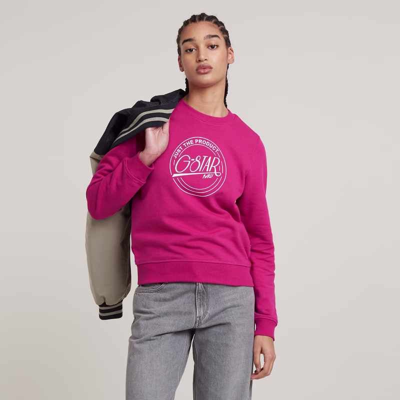 Large Logo Crew Sweater