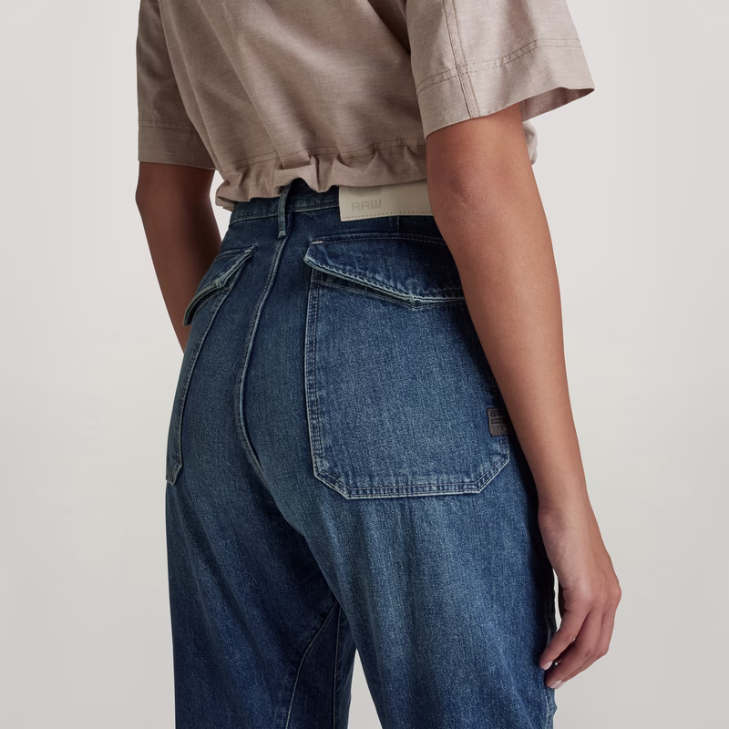 3D Fatigue Boyfriend Denim Pants