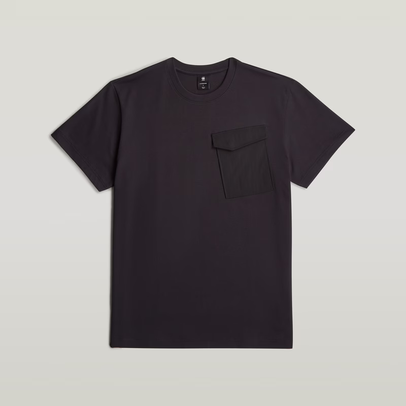 Fabric Mix Pocket T-Shirt