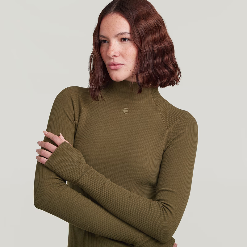 Rib Slim Dress