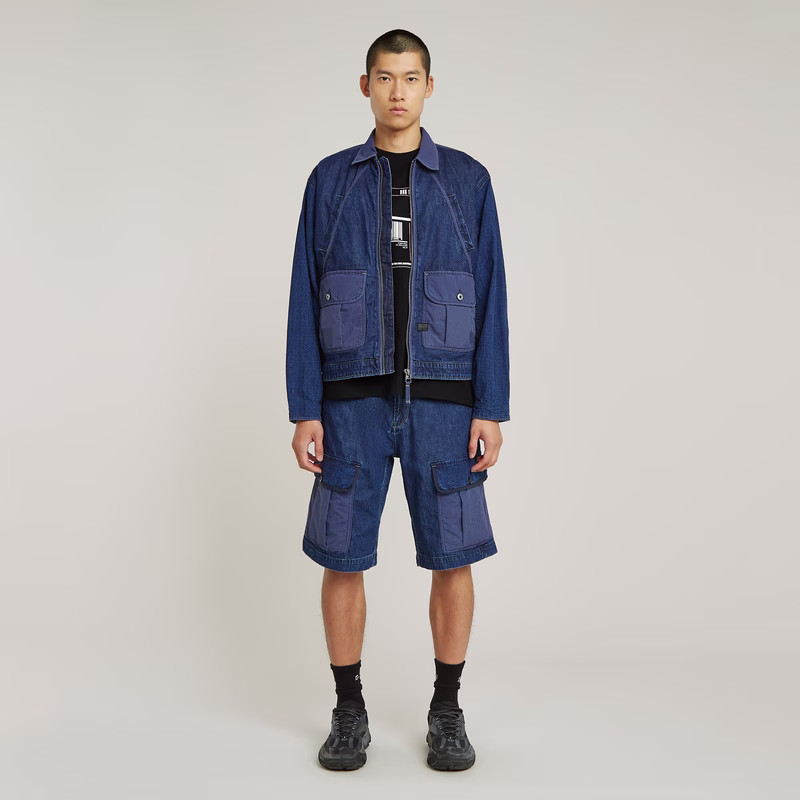 Mixed Coach Zip Jacket