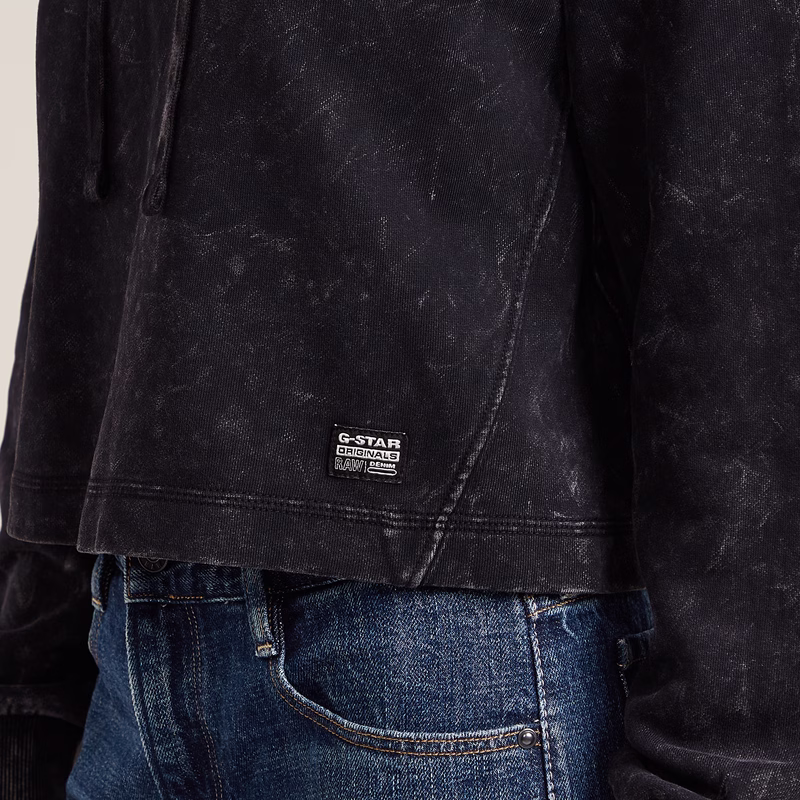 Overdyed Loose Hooded Sweater