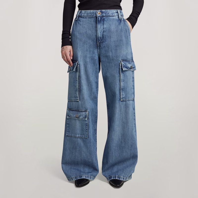 Mega Cargo Pants Denim