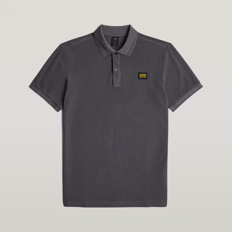 Dunda Overdyed Slim Polo Badge