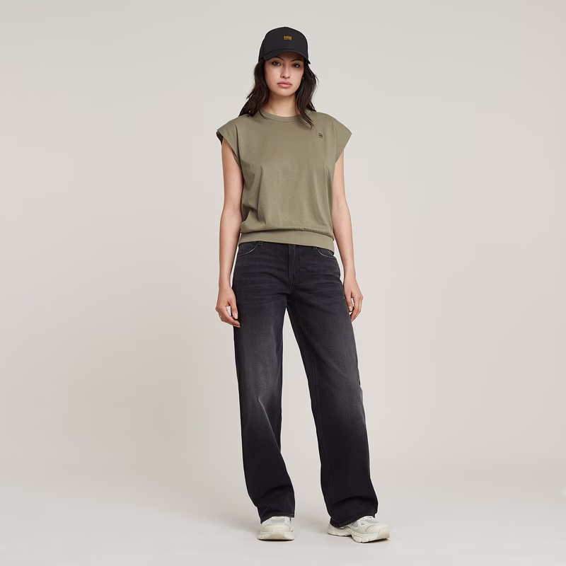 Open Back Loose Sleeveless Top