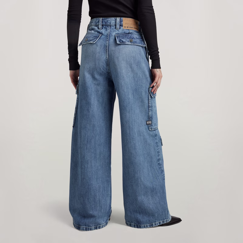 Mega Cargo Pants Denim
