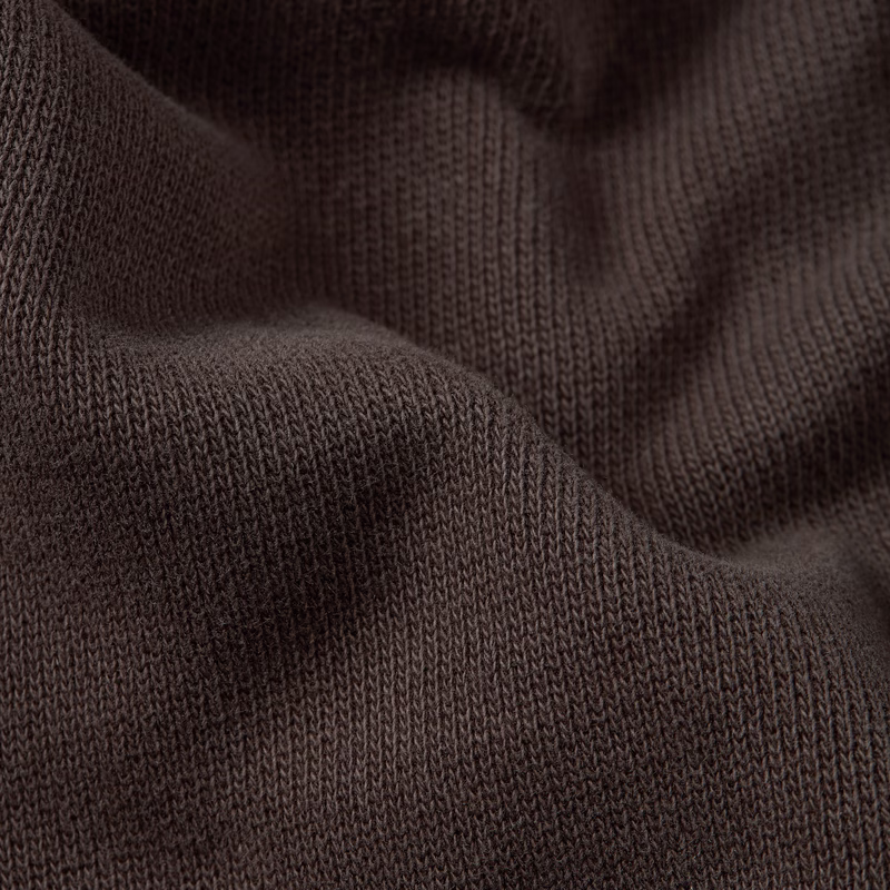 Fabric Mix Half Zip Sweater