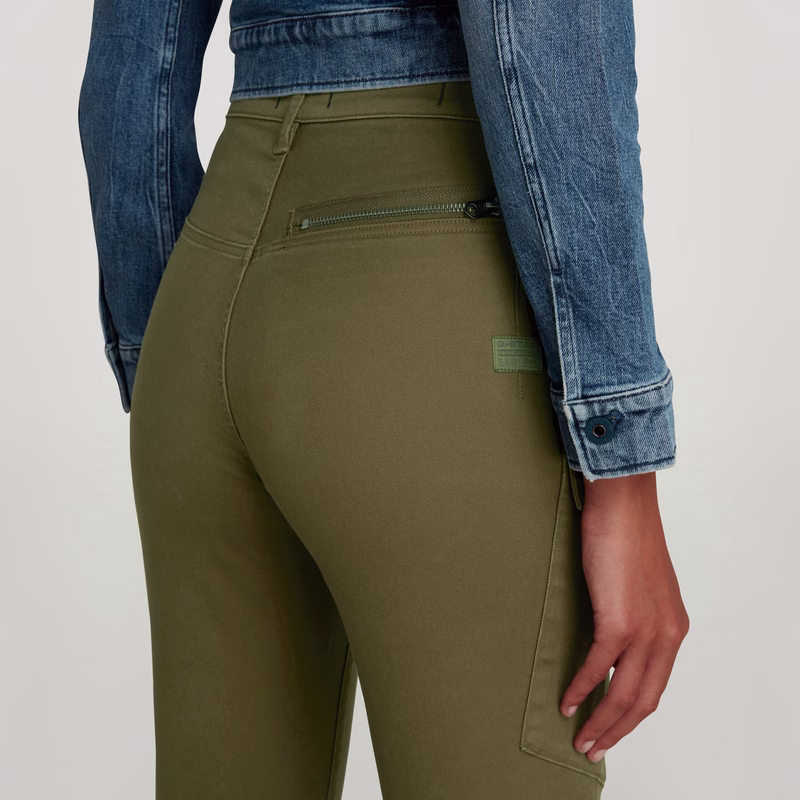 High G-Shape Cargo Skinny Pants