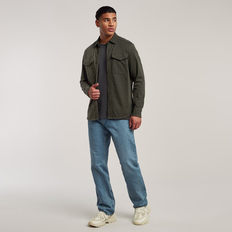 Jersey Shirt Marine Pockets
