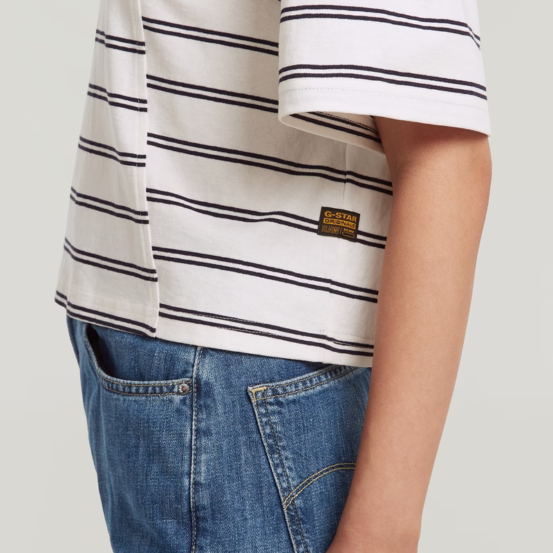 A-Line Stripe Boxy T-Shirt