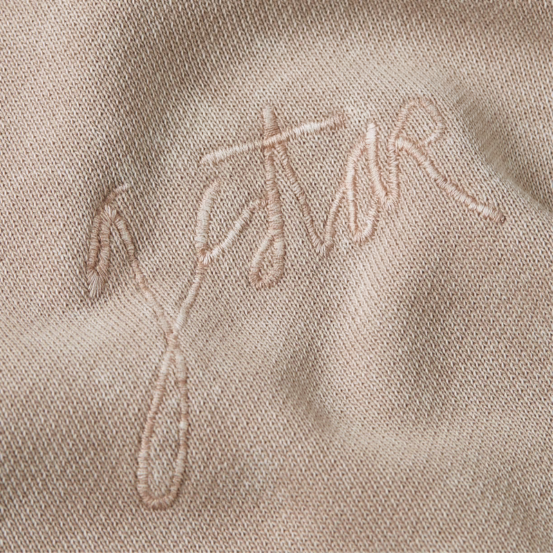 Washed A Line Script Sweater