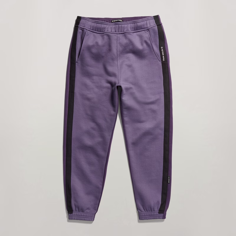 Tape Color Block Tapered Sweat Pants