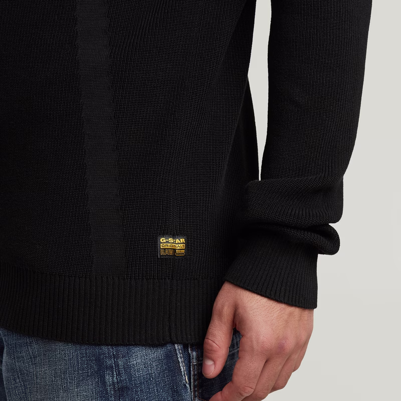 Structure Half Zip Knit
