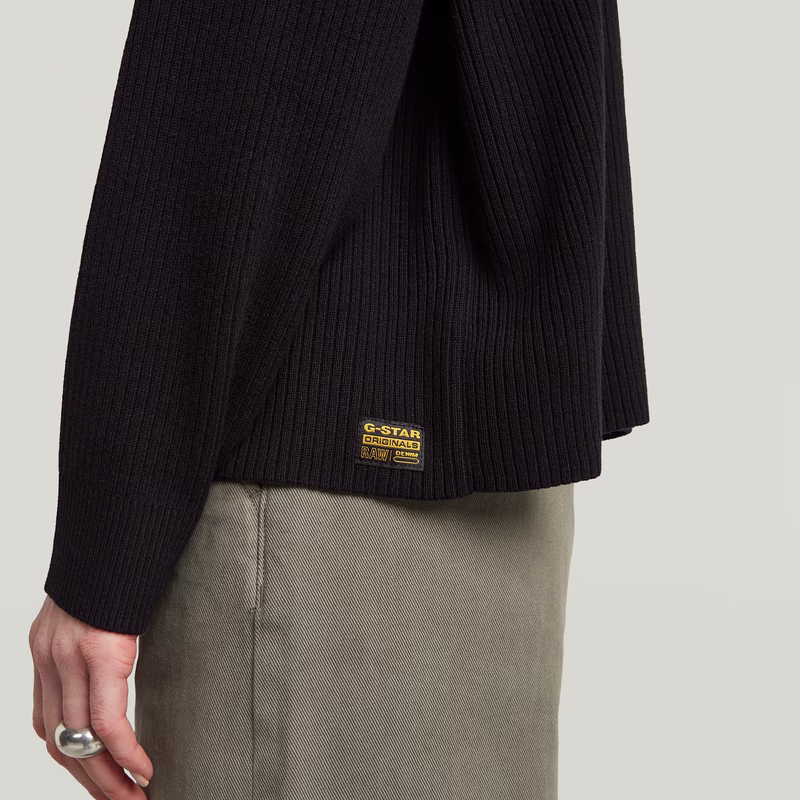 Woven Mix Ribbed Knit