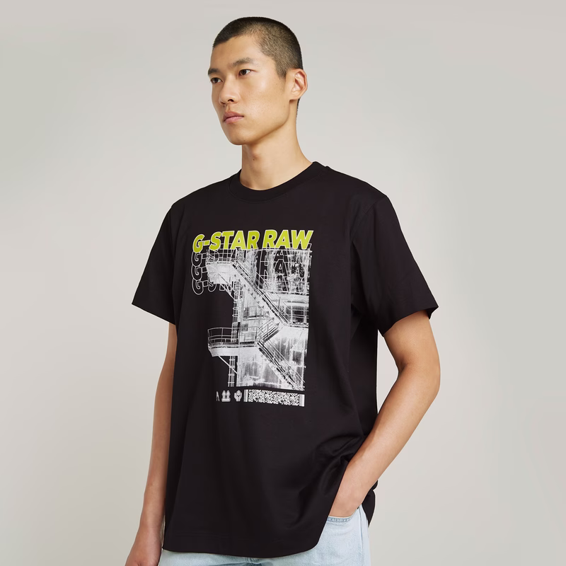Stairs Graphic Loose T-Shirt