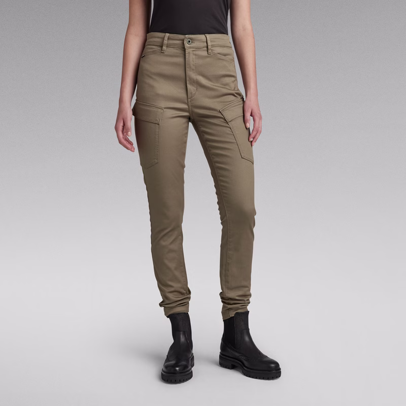 High G-Shape Cargo Skinny Pants