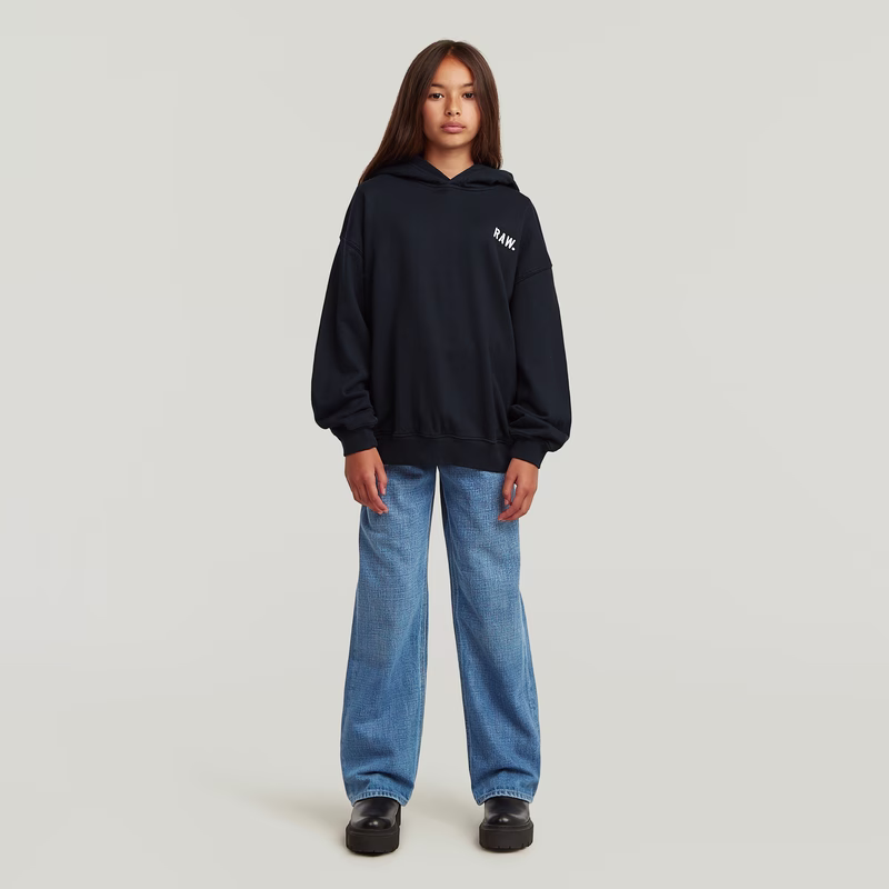 Girls Hooded Oversized Sweater