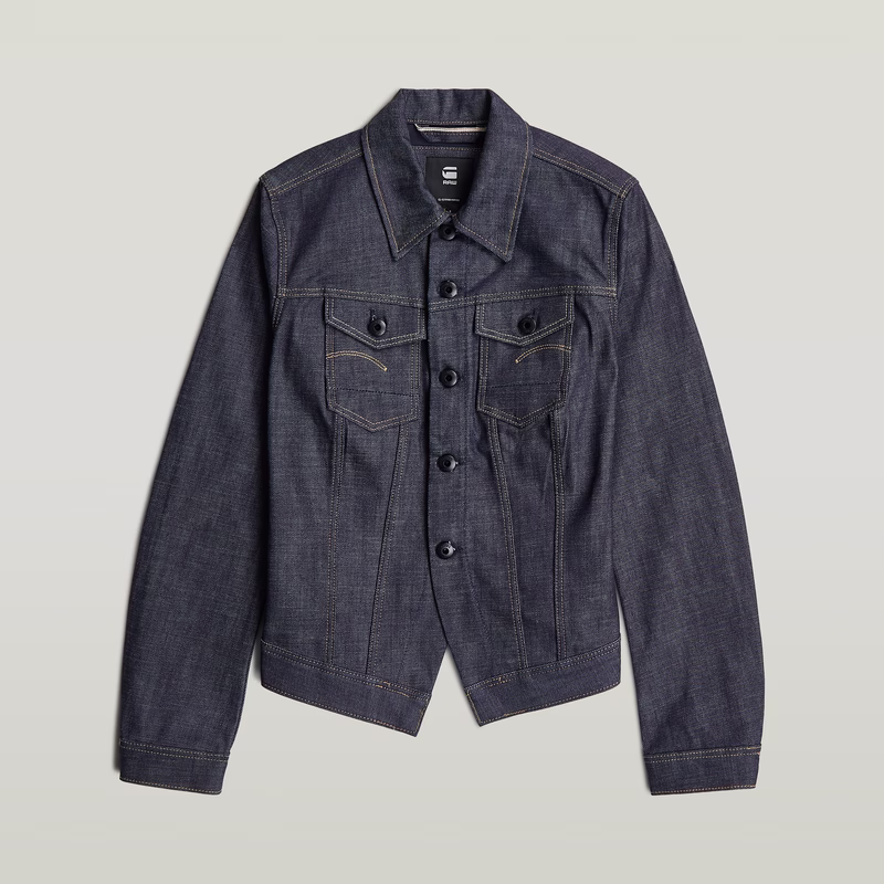 Pitched Hem Slim Selvedge Jacket