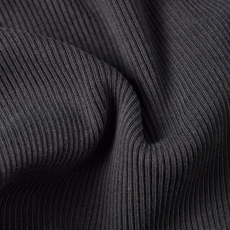 Washed A-Line Slim Rib T-Shirt