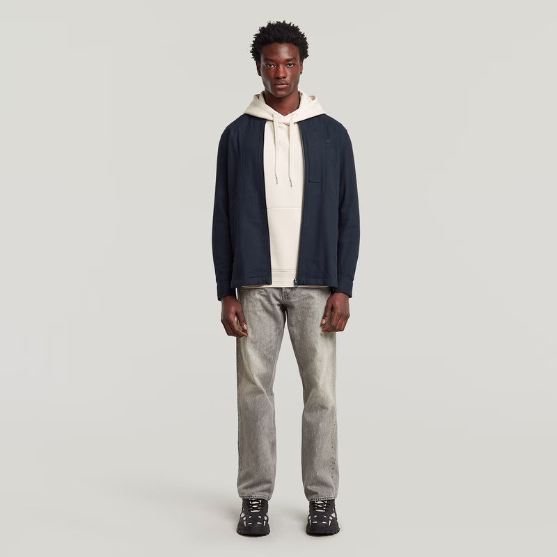 Bomber Collar Zip Overshirt