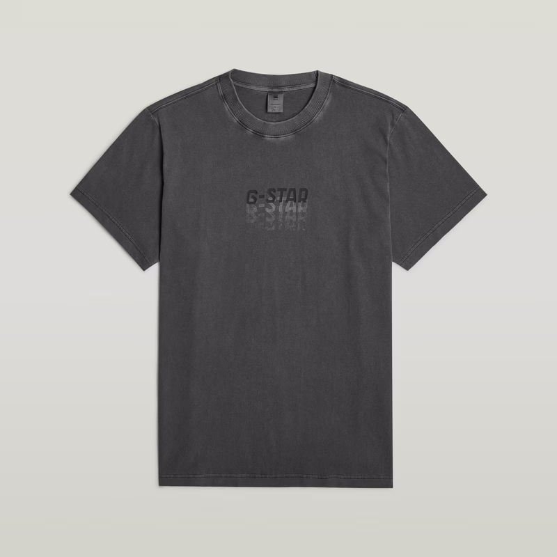Multi Logo Overdyed Loose T-Shirt