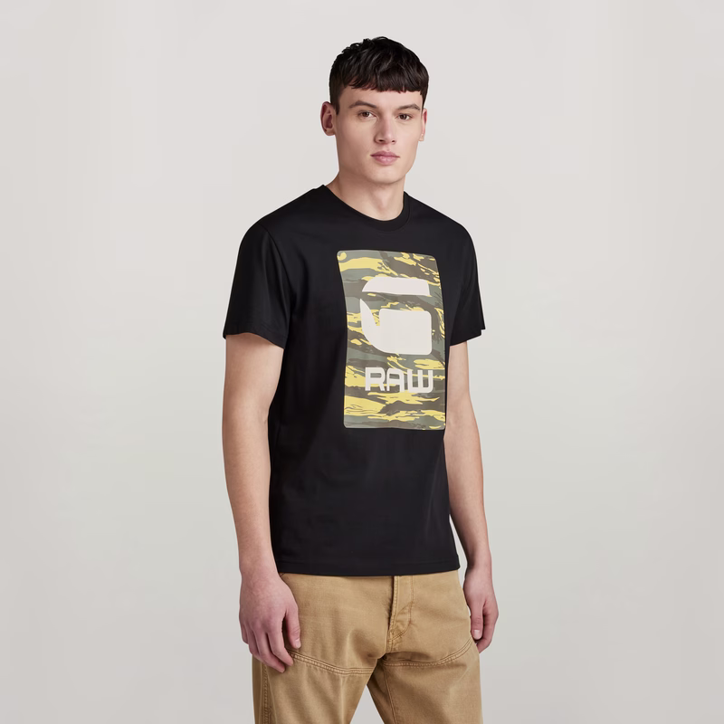 Camo Box Graphic T-Shirt