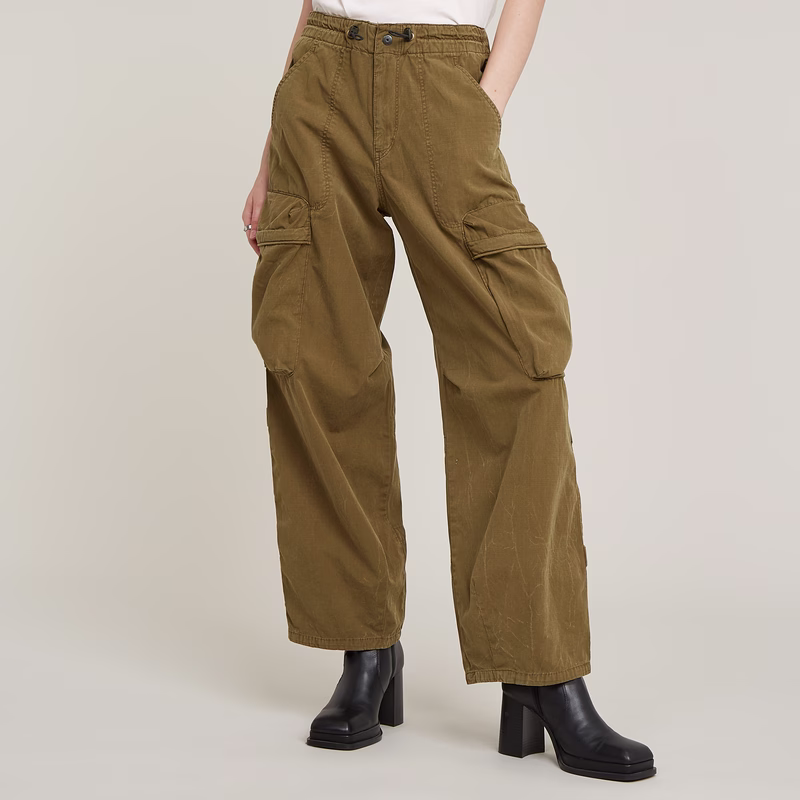 Balloon Cargo High Waist Pants