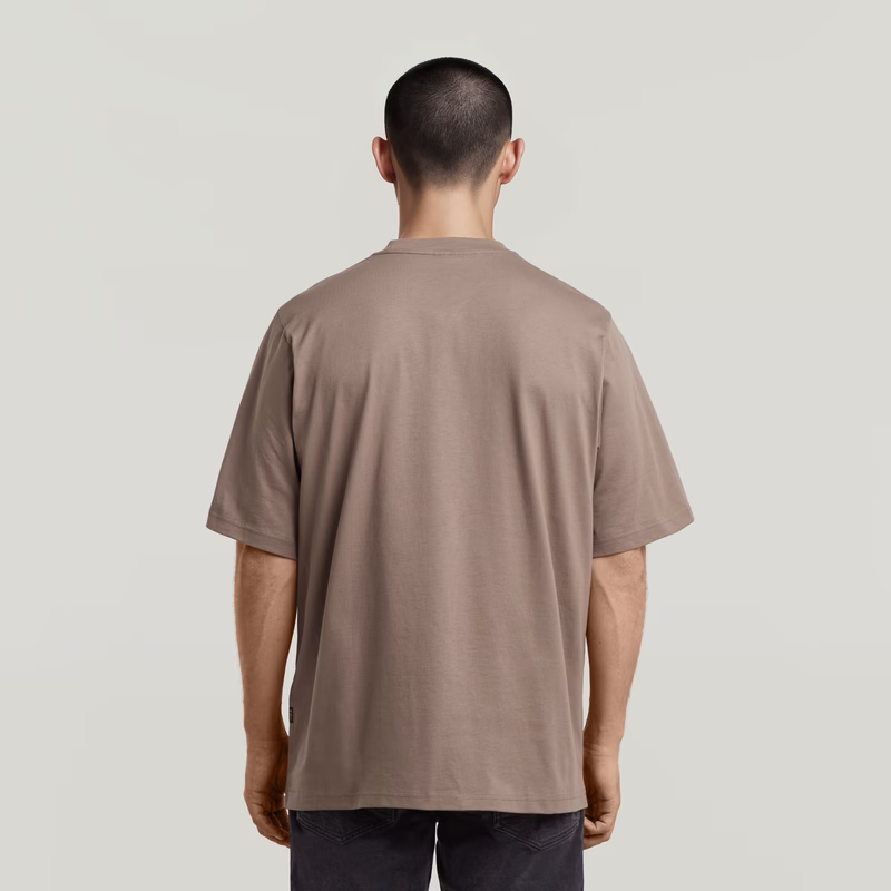Center Chest Logo Loose Boxy T-Shirt