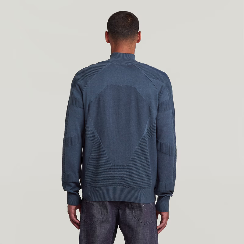 3D Biker Full Zip Knit