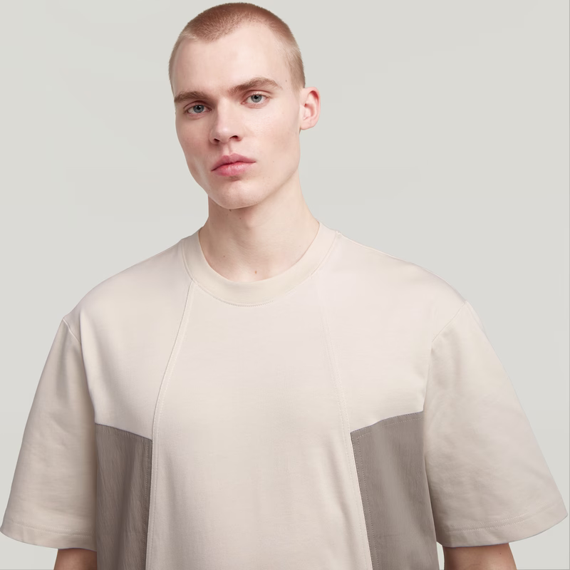 A-Line Woven Mix Boxy T-Shirt