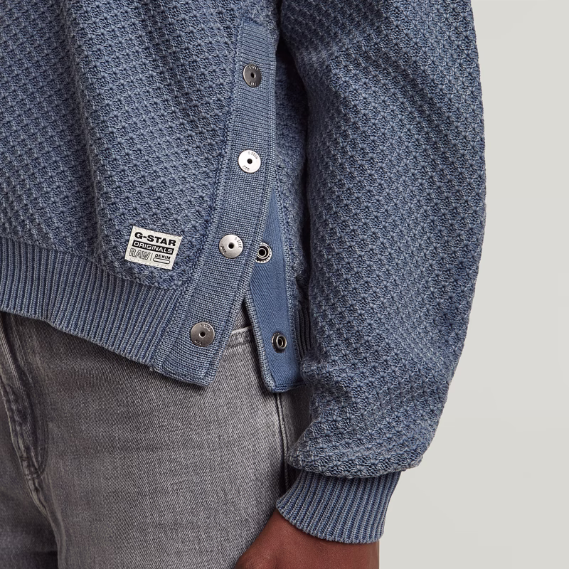 Overdyed Structure Knitted Sweater