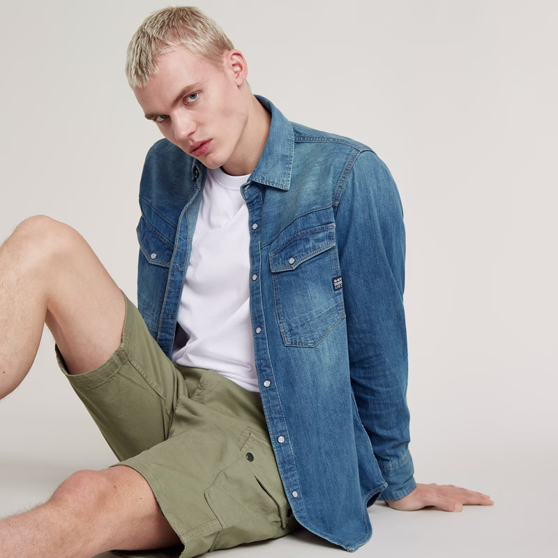 Slim Denim Shirt
