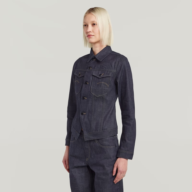Pitched Hem Slim Selvedge Jacket