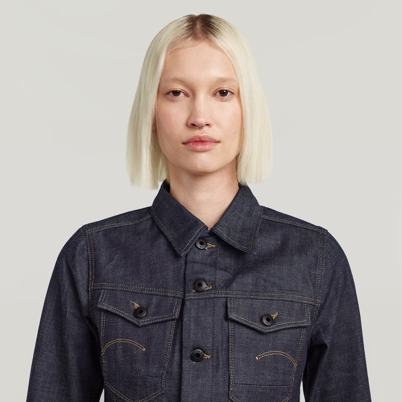 Pitched Hem Slim Selvedge Jacket