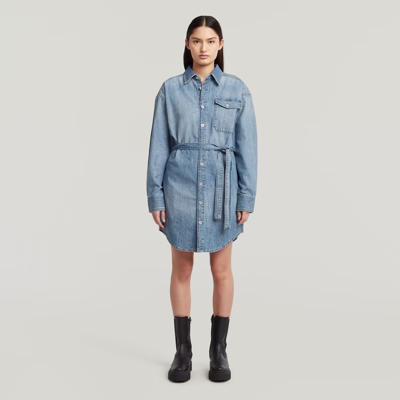 Belted Shirt Dress