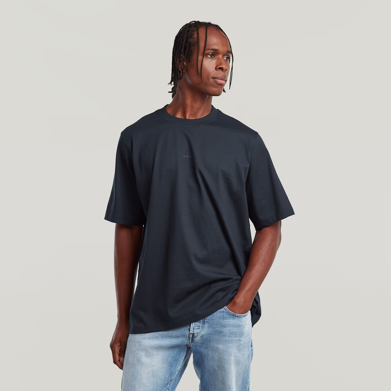 Center Chest Logo Loose Boxy T-Shirt