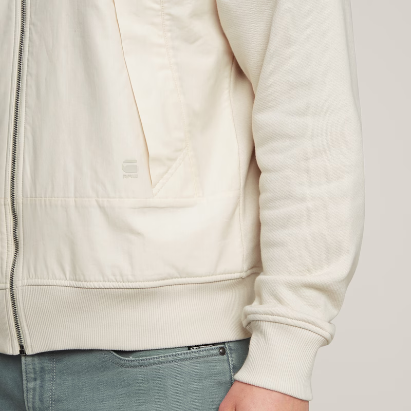 Woven Mix Relaxed Sweater