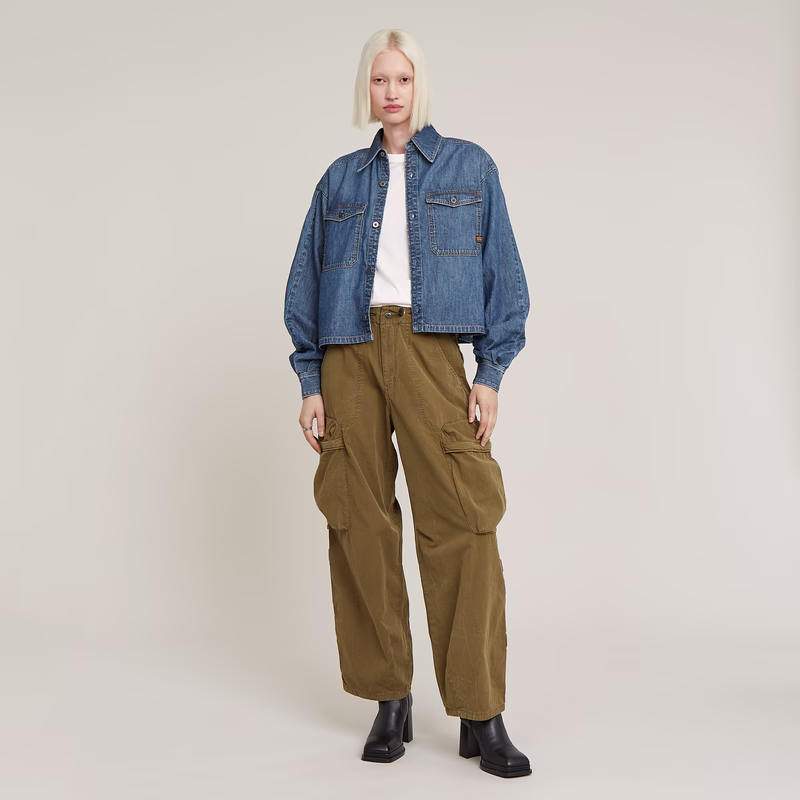 Balloon Cargo High Waist Pants